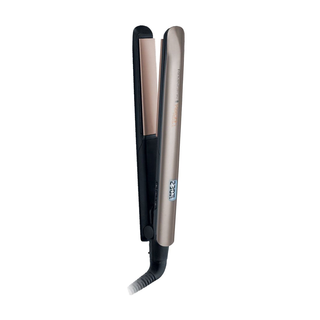 Вирівнювач для волосся Remington Keratin Protect з дисплеєм, сріблястий (S8540)